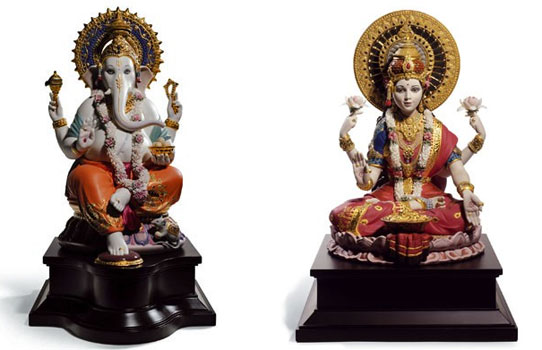 Lladro Ganesha Lakshmi